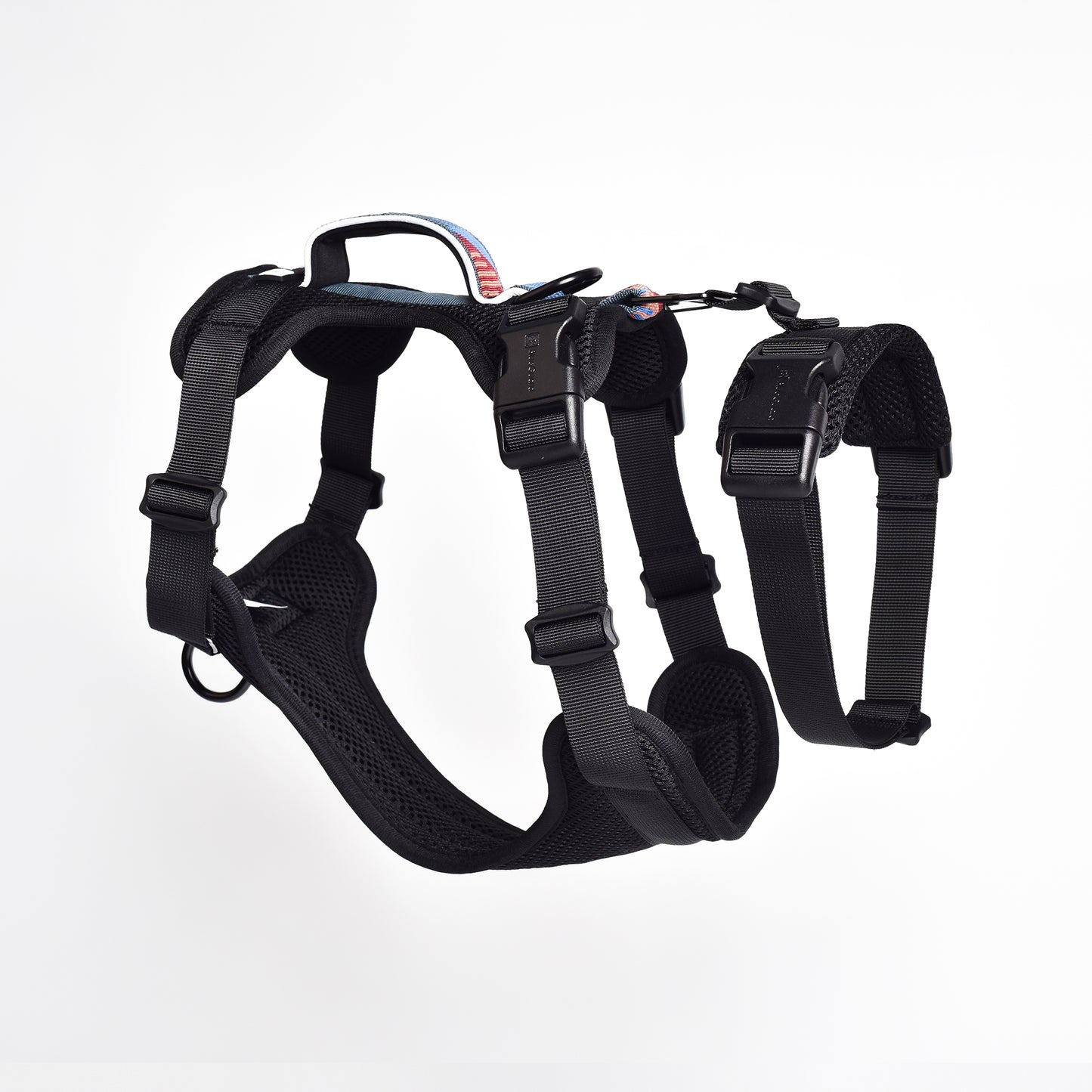 Adventure 2-in-1 Sicherheitsgeschirr - gepolstert, schwarz