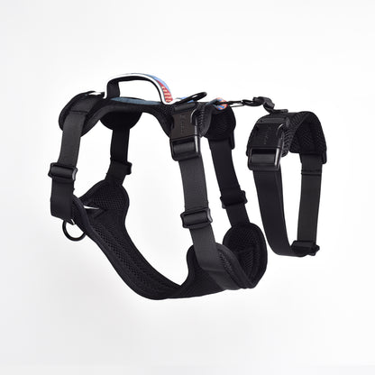 Adventure 2-in-1 Sicherheitsgeschirr - gepolstert, schwarz