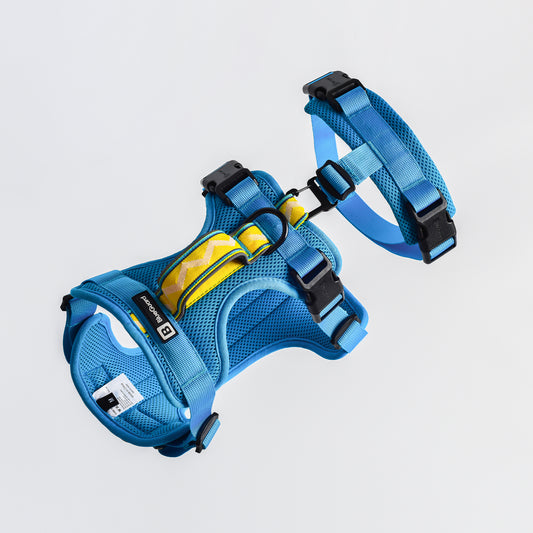 Adventure 2-in-1 Sicherheitsgeschirr - gepolstert, blau