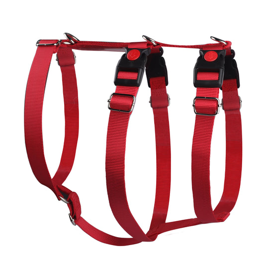 Hunde-Sicherheitsgeschirr rot Größe M für mittlere Hunde